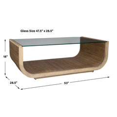 Farrington Woodtone Modern Coffee Table - Ornate Home