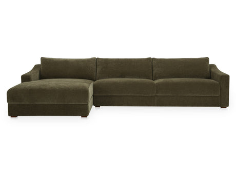 Farrow Cedar Green Left Sectional - Ornate Home