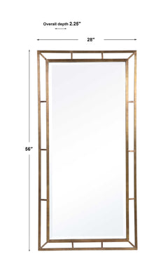 Farrow Copper Industrial Mirror - Ornate Home