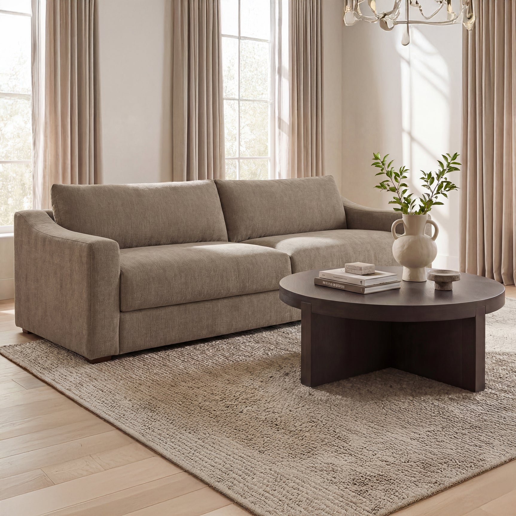 Farrow Taupe Sofa - Ornate Home