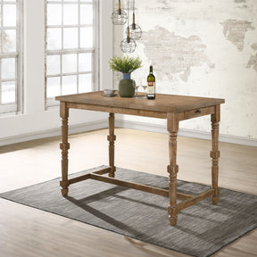 Farsiris Weathered Oak Counter Height Table - Ornate Home