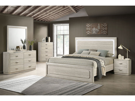 Farsund Dusty Gray Queen Bed - Ornate Home
