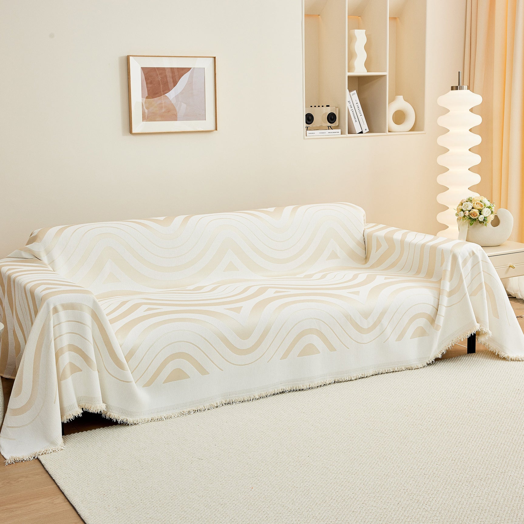 Fashion Chenille Couch Cover Blanket, Couch Non Slip Covers for Sectionals, Pet Friendly Couch Covers - Ornate Home