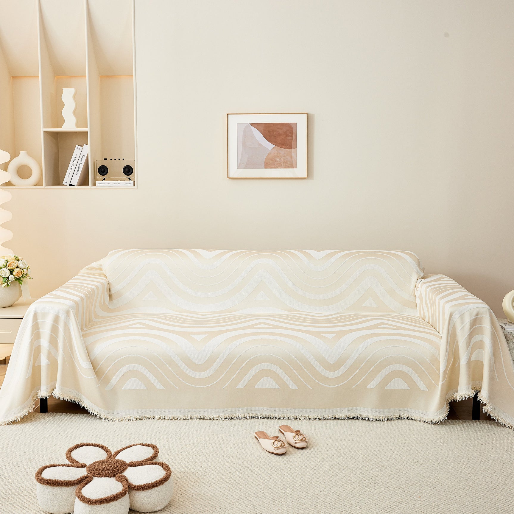 Fashion Chenille Couch Cover Blanket, Couch Non Slip Covers for Sectionals, Pet Friendly Couch Covers - Ornate Home