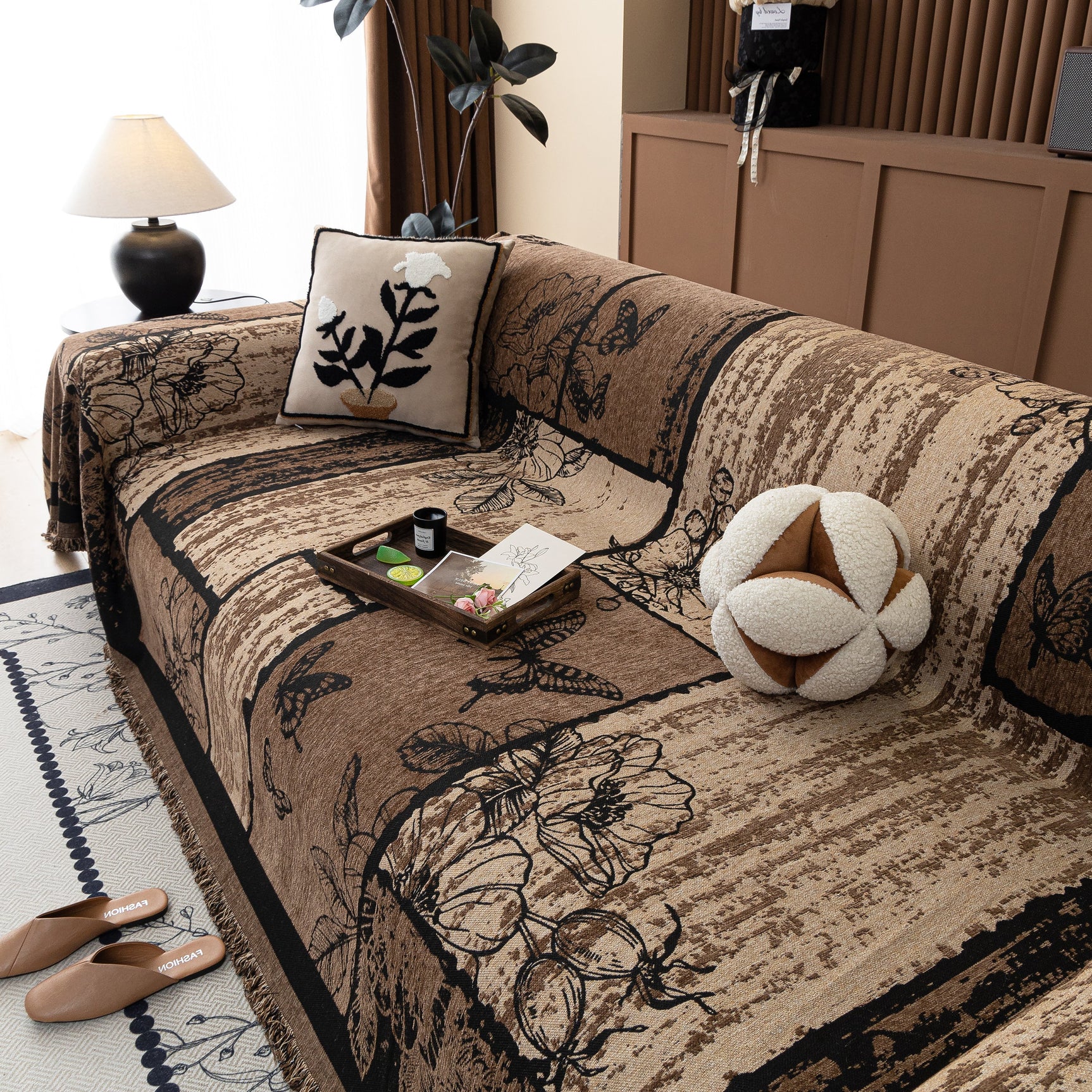 Fashion Couch Cover Blanket Bohemian Sectional Sofa Protector Furniture Covers for Sofas - Ornate Home