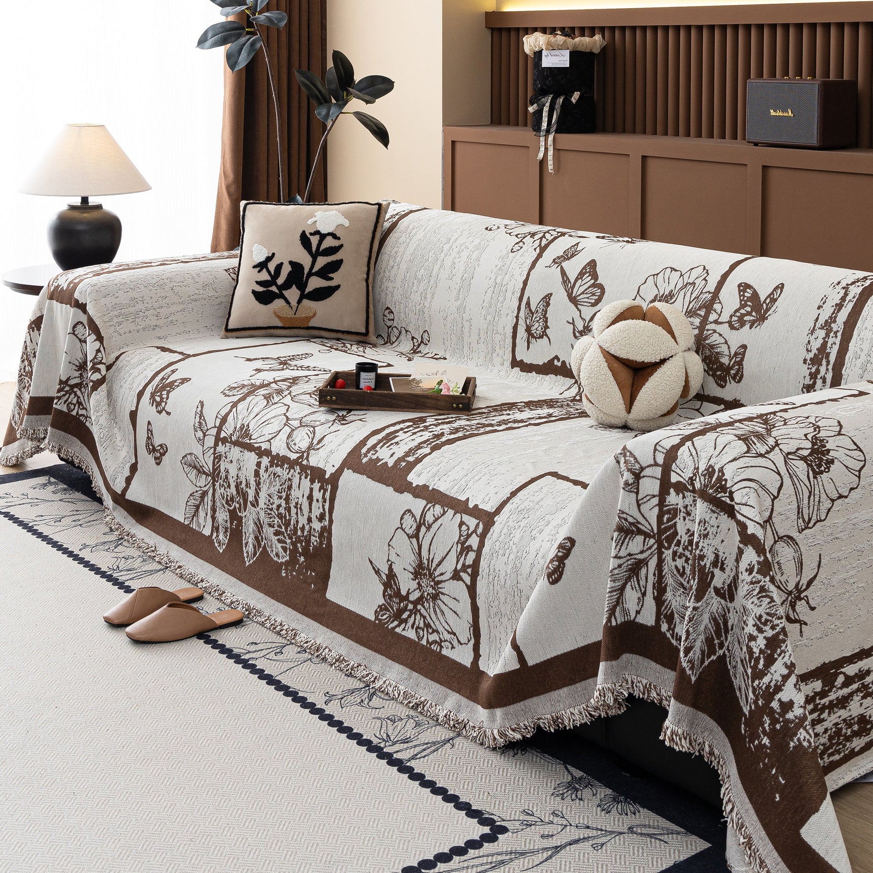 Fashion Couch Cover Blanket Bohemian Sectional Sofa Protector Furniture Covers for Sofas - Ornate Home