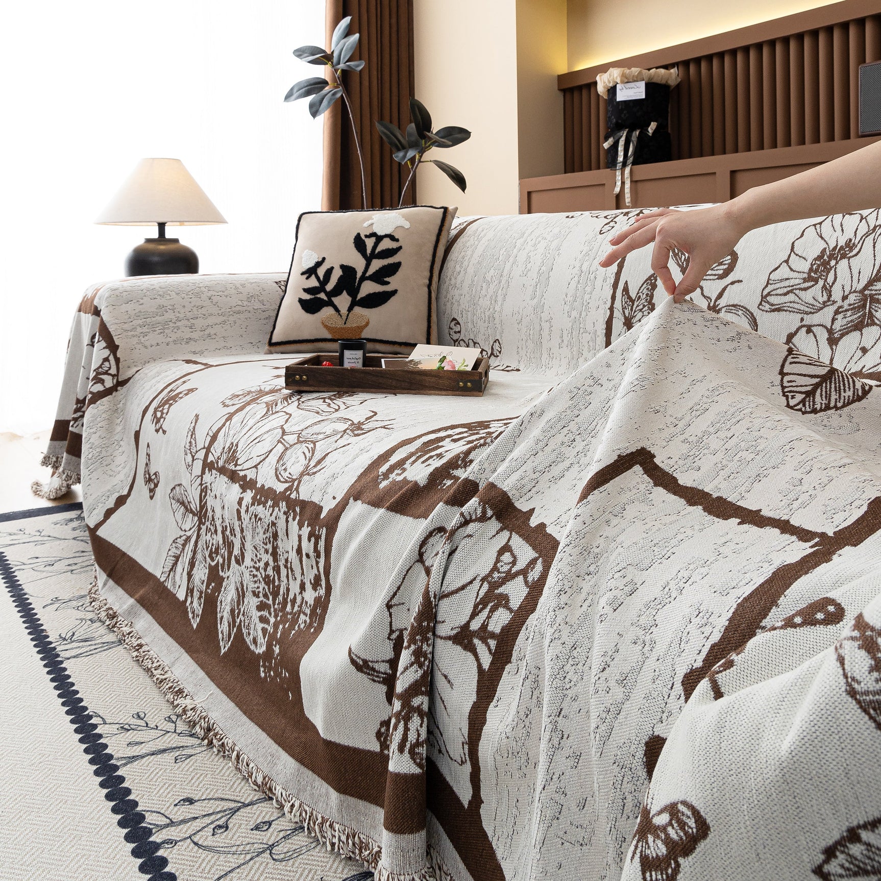 Fashion Couch Cover Blanket Bohemian Sectional Sofa Protector Furniture Covers for Sofas - Ornate Home