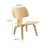 Fathom Natural Wood Lounge Chair - Ornate Home