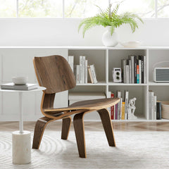 Fathom Walnut Wood Lounge Chair - Ornate Home