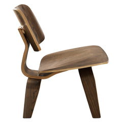 Fathom Walnut Wood Lounge Chair - Ornate Home