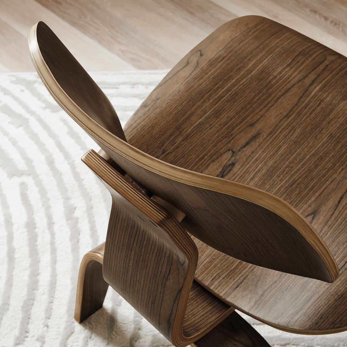 Fathom Walnut Wood Lounge Chair - Ornate Home