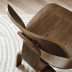 Fathom Walnut Wood Lounge Chair - Ornate Home