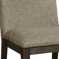 Faulk Espresso & Warm Gray Dining Chair (Set of 2) - Ornate Home