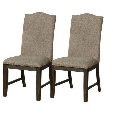 Faulk Espresso & Warm Gray Dining Room Set / 7pc - Ornate Home