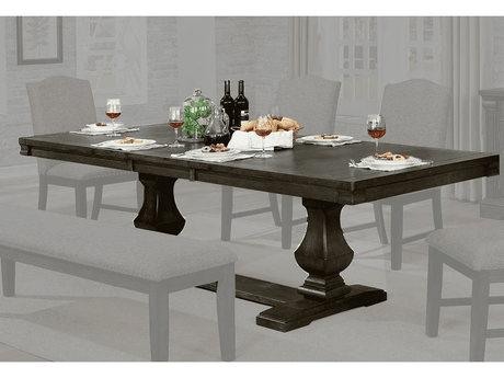 Faulk Espresso & Warm Gray Dining Table - Ornate Home