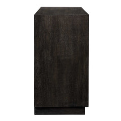 Faulkner Black/Brass 3 Drawer Modern Chest - Ornate Home
