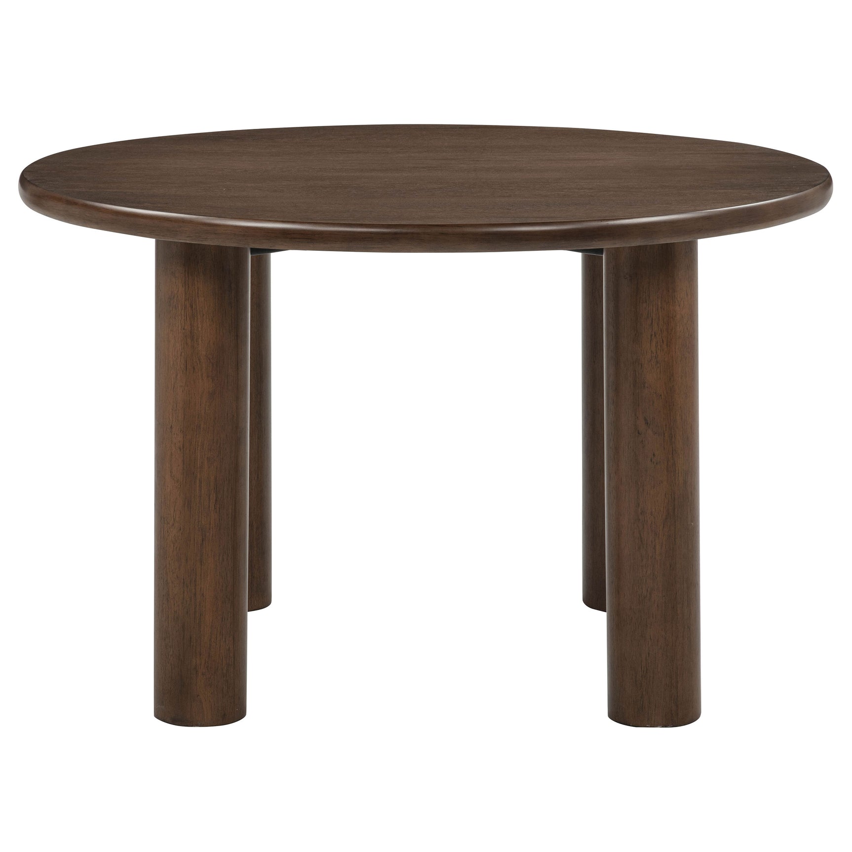 Faulkner Brown Oak 48-inch Round Wood Dining Table - Ornate Home