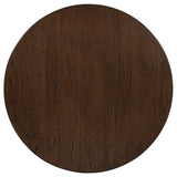 Faulkner Brown Oak 48-inch Round Wood Dining Table - Ornate Home
