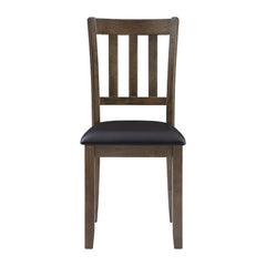 Faust Charcoal Brown/Dark Brown 5-Piece Pack Dinette Set - Ornate Home