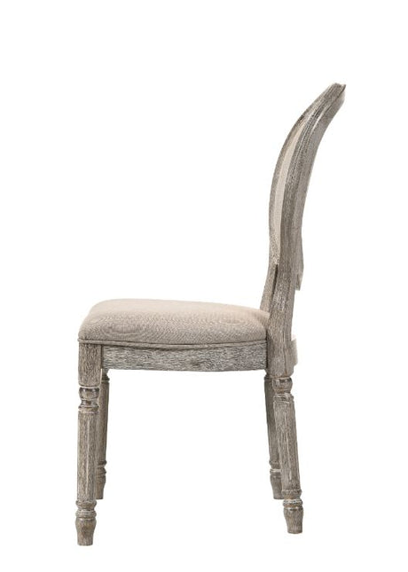 Faustine Tan Side Chair (Set of 2) - Ornate Home