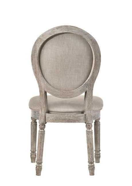 Faustine Tan Side Chair (Set of 2) - Ornate Home