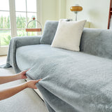 Faux Fur Smooth Plush Comfy Couch Covers, Soft Thicked Durable Blankets and Throws for Sofas - Ornate Home