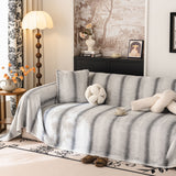 Faux Fur Sofa Cover Washable Furniture Protector for Sectional Warm & Fuzzy Slipcover - Ornate Home