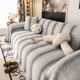 Faux Fur Sofa Cover Washable Furniture Protector for Sectional Warm & Fuzzy Slipcover - Ornate Home