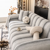 Faux Fur Sofa Cover Washable Furniture Protector for Sectional Warm & Fuzzy Slipcover - Ornate Home