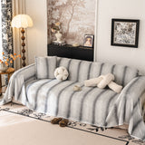 Faux Fur Sofa Cover Washable Furniture Protector for Sectional Warm & Fuzzy Slipcover - Ornate Home