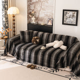 Faux Fur Sofa Cover Washable Furniture Protector for Sectional Warm & Fuzzy Slipcover - Ornate Home