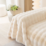 Faux Rabbit Fur Throws for Sofas, Stylish Throw Blankets for Couch and Couch Throw Cover - Ornate Home