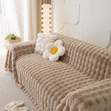 Faux Rabbit Fur Throws for Sofas, Stylish Throw Blankets for Couch and Couch Throw Cover - Ornate Home