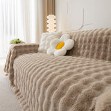 Faux Rabbit Fur Throws for Sofas, Stylish Throw Blankets for Couch and Couch Throw Cover - Ornate Home