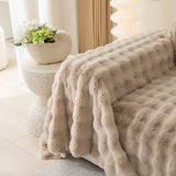 Faux Rabbit Fur Throws for Sofas, Stylish Throw Blankets for Couch and Couch Throw Cover - Ornate Home