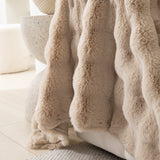 Faux Rabbit Fur Throws for Sofas, Stylish Throw Blankets for Couch and Couch Throw Cover - Ornate Home