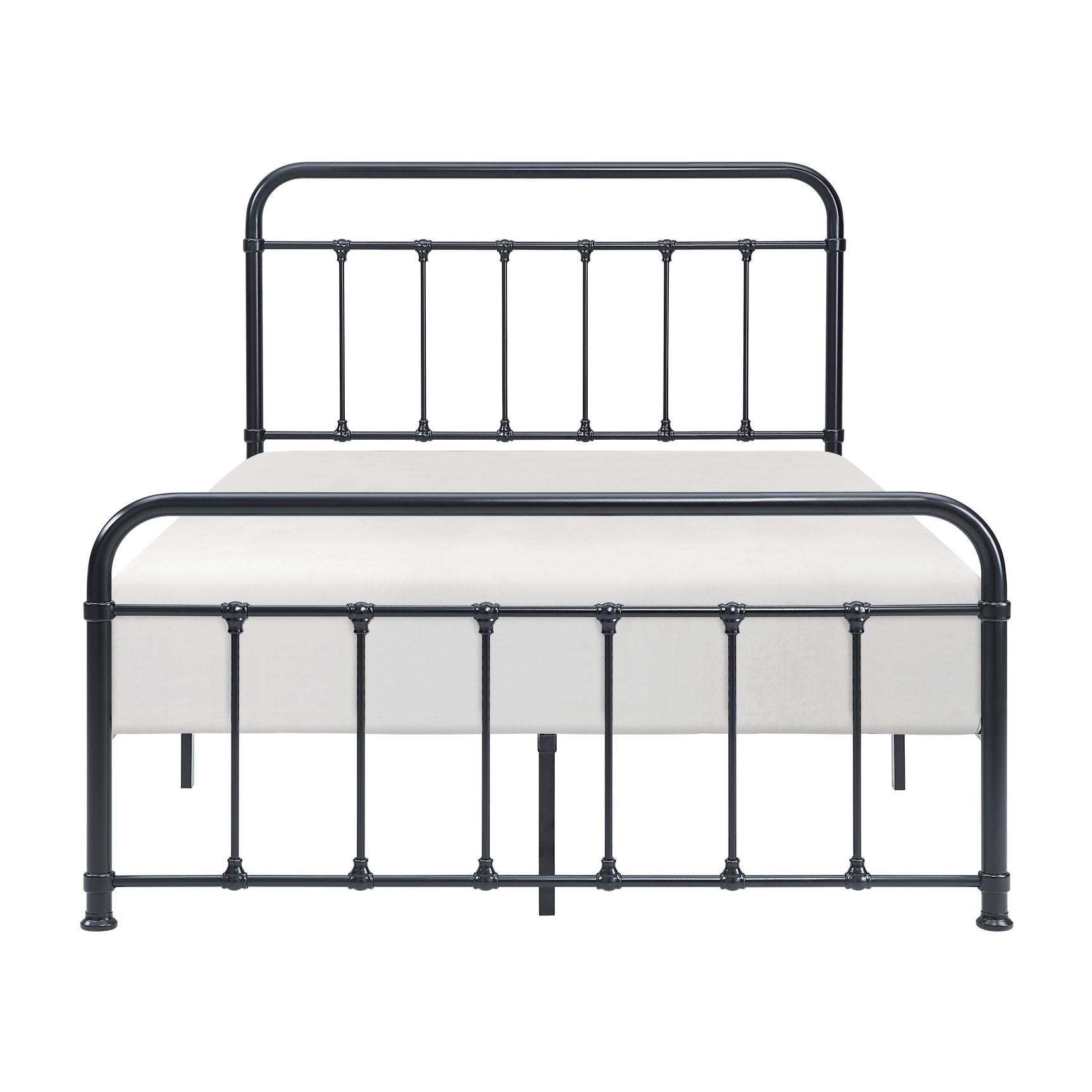 Fawn Black Metal Full Bed Frame - Ornate Home