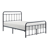 Fawn Black Metal Full Bed Frame - Ornate Home