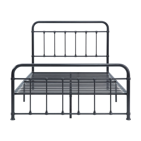Fawn Black Metal Full Bed Frame - Ornate Home