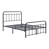 Fawn Black Metal Full Bed Frame - Ornate Home