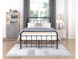 Fawn Black Metal Full Bed Frame - Ornate Home