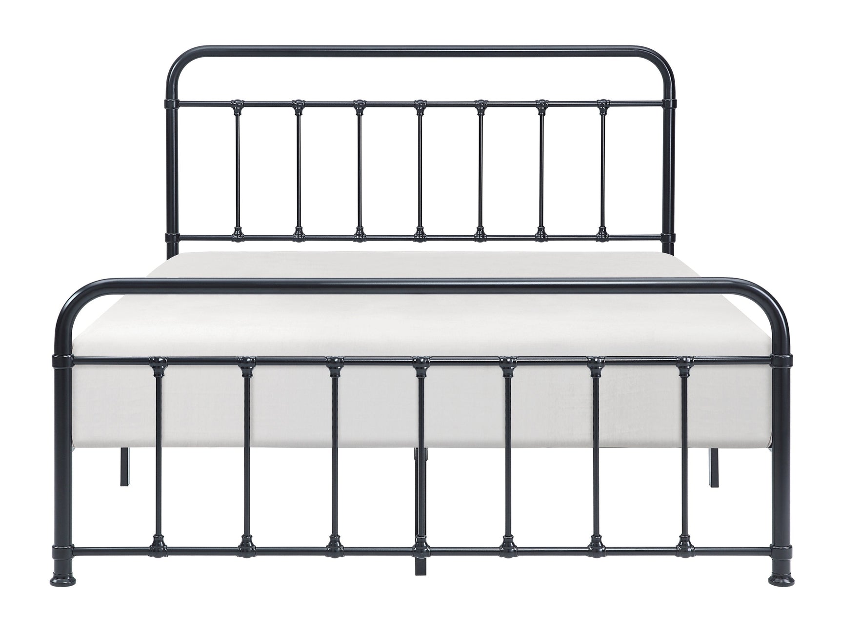 Fawn Black Queen Platform Bed - Ornate Home