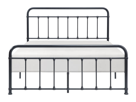 Fawn Black Queen Platform Bed - Ornate Home