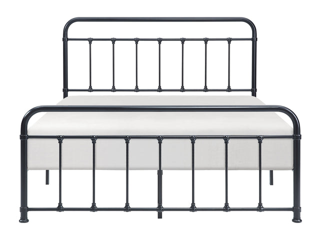 Fawn Black Queen Platform Bed - Ornate Home