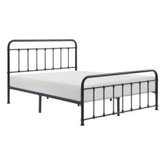 Fawn Black Queen Platform Bed - Ornate Home