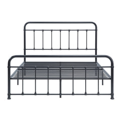 Fawn Black Queen Platform Bed - Ornate Home