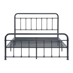 Fawn Black Queen Platform Bed - Ornate Home