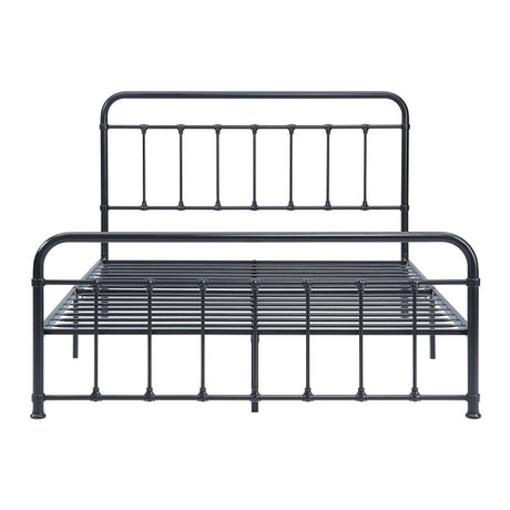 Fawn Black Queen Platform Bed - Ornate Home