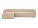 Faye Beige Boucle Left Sectional - Ornate Home