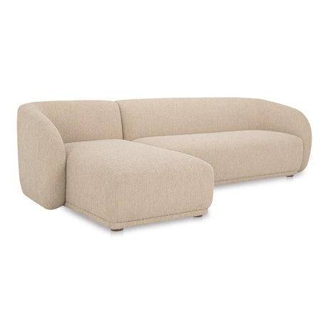 Faye Beige Boucle Left Sectional - Ornate Home
